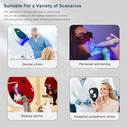 50W teeth whitening instrument touch screen 10 lamp beads floor four rounds smoke stained teeth bared white dental equipment