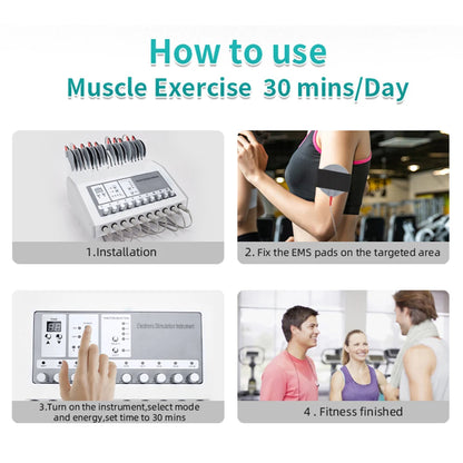 Slimming Machine Microcurrent Russian Waves Ems Muscle Atimulator Electrostimulation Current Device Weight Loss Body Massage