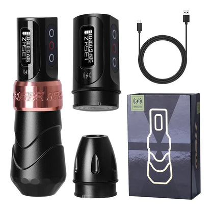 Wireless Tattoo Machines Professional Permanent Makeup Rotary Tattoo Pen LCD Display  Coreless Motor Tattoo Machine