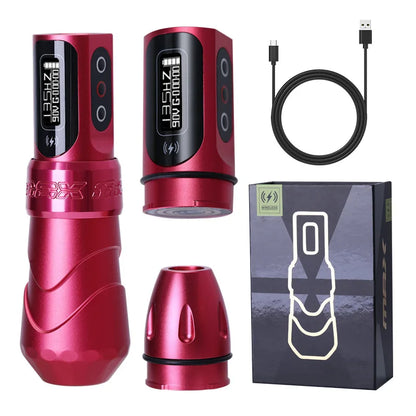 Wireless Tattoo Machines Professional Permanent Makeup Rotary Tattoo Pen LCD Display  Coreless Motor Tattoo Machine