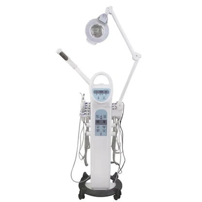 Top Beauty Products 10 in 1 Multifunctional Facial Beauty Machine Vacuum Facial Cleansing LED Magnifying Lamp Hot Steamer