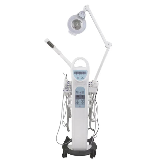 Top Beauty Products 10 in 1 Multifunctional Facial Beauty Machine Vacuum Facial Cleansing LED Magnifying Lamp Hot Steamer