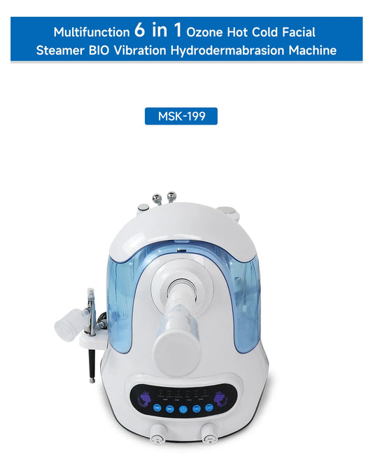 NEWGAGA 6 In 1 CO2 Oxygen Bubble Facial Machine Whitening Moisturizing Skin Care Hot Cold Ultrasound Skin Rejuvenation Device