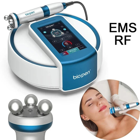 2024 NEW 5 Level RF Facial Lifting Micro-current Anti-aging Beauty Device LED Blue Light Skincare 360 Degree Rotary Massager T6