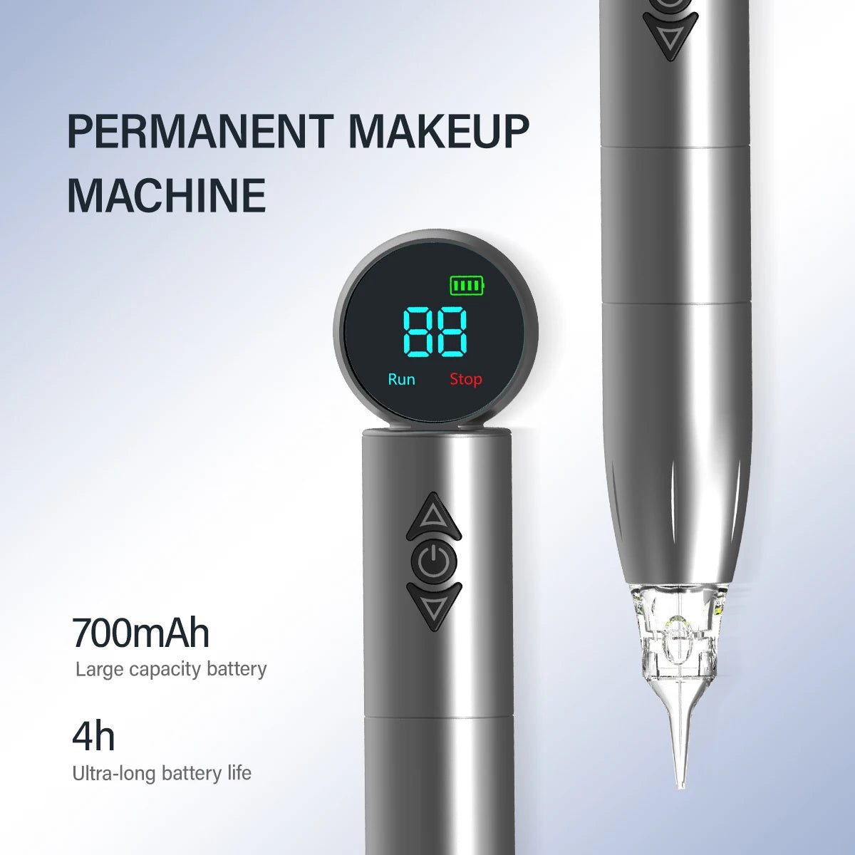 Wireless Portable Eyebrows 2.0mm Stroke Permanent Makeup Machine Microblading Machine 700mAh Rechargeable Battery Tattoo Machine