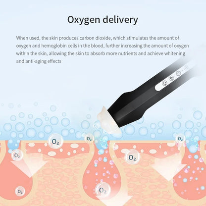 Facial CO2 Oxygen Bubble Pen Skin Care Beauty Meter Oxygen Balancing Device Home SPA Skin Care Tool