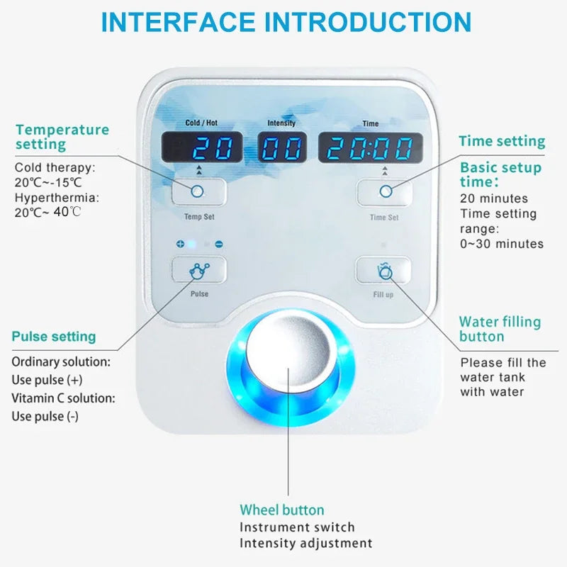 2025 NEW Dcool Portable Cool + Hot + EMS For Skin Tightening Anti Puffiness Facial Electroporation Machine Beauty Device