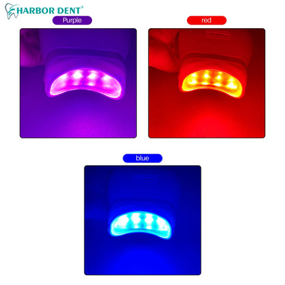 Dental Cold Light Lamp 3Color Desk Tooth Whitening Machine Bleaching Accelerator Device LED Light Dentistry Equipment Adjustable