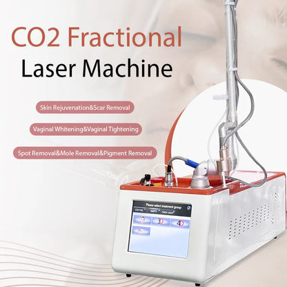 60W Fractional CO2 Laser Skin Resurfacing Machine Acne Scar Removal Treatment Vaginal Tightening Equipment Portable Salon Use