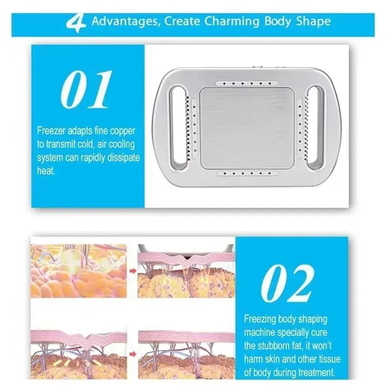 NEW Cryolipolysis Machine Fat Freezing Belly Fat Burner For Women Lipo Lab Fat Dissolver -8°C Body Slimming Products Lose Weight