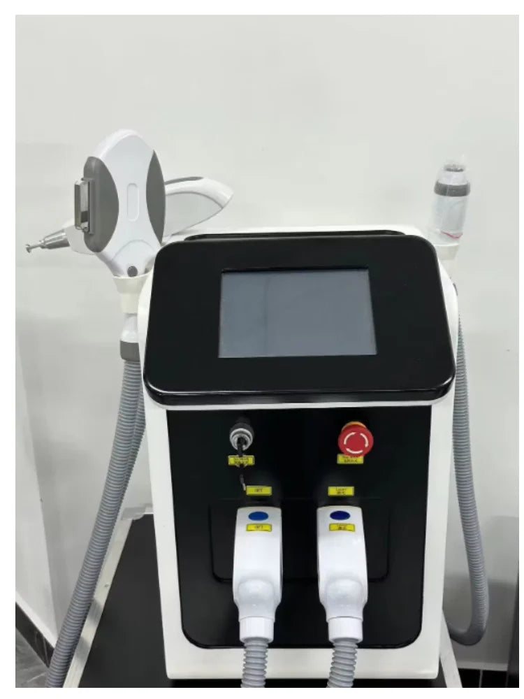 Three in One Semiconductor Laser OPT IPL Hair Removal Machine Portable ND Yag Laser Tattoo Removal Professional Beauty Laser Equ