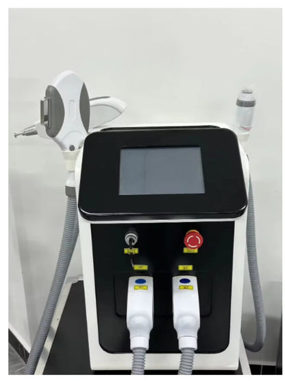 Three in One Semiconductor Laser OPT IPL Hair Removal Machine Portable ND Yag Laser Tattoo Removal Professional Beauty Laser Equ