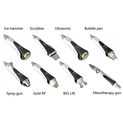 2025 New Ice Blue Smart Jet Water Dermabrasion Facial Machine Oxygen Aqua Peel Small Bubble Skin Cleansing Device