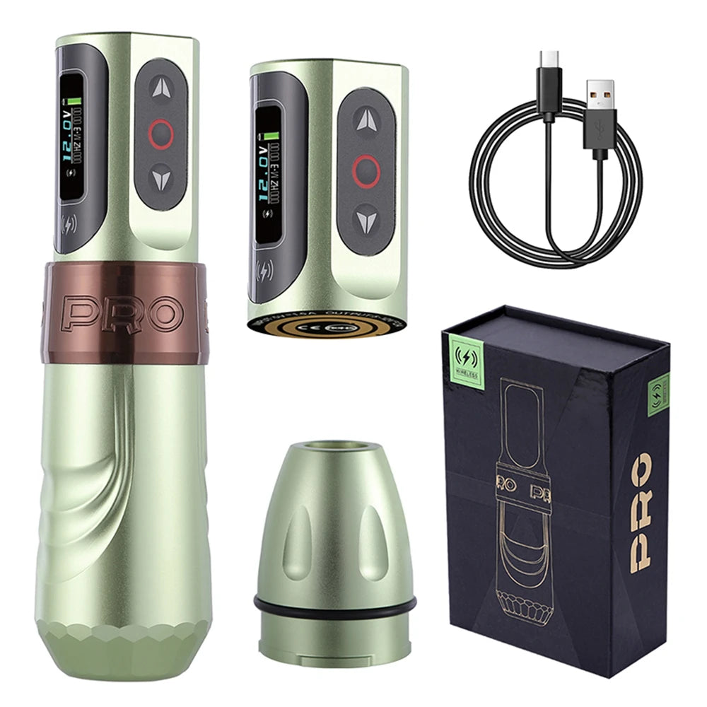 Wireless Tattoo Machines Professional Permanent Makeup Rotary Tattoo Pen LCD Display  Coreless Motor Tattoo Machine