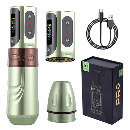 Wireless Tattoo Machines Professional Permanent Makeup Rotary Tattoo Pen LCD Display  Coreless Motor Tattoo Machine