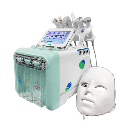 7-in-1 Hydra Skincare Beauty Machine H2o2 Small Bubble Exfoliation Cleansing Facial Care Machine