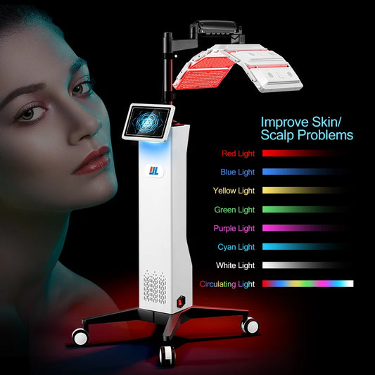 Hair Growth Machine Professional Hair Regrowth/Loss Treatment Laser Caps LED Red Light Therapy For Home and Salon Use