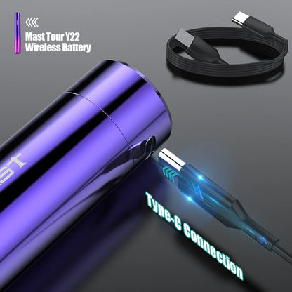 Mast Y22 Wireless Tattoo Pen With LED Display 2 Work Mode Dragonhawk Eyebrow Lips Permanent Makeup Machine Tattoo Supplies