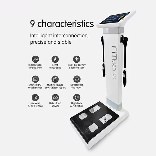 BMI Body Composition Analyzer Body Fat Scale Measurement Health Data Analysis Segmented Electrical Impedance Analysis Device