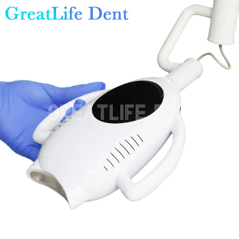 GreatLife 60W 10 Leds Dental Touch Display Screen Teeth Whitening Machine 3 Colors Moveable Bleaching Lamp Floor Standing Wheels