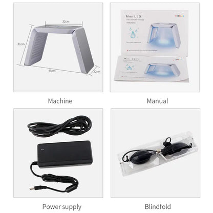 Hot Sales Beauty 7 Colors Led Light Face Device Photon TherapyAging Facial Rejuvenation Anti-aging Wrinkle Facial Mask