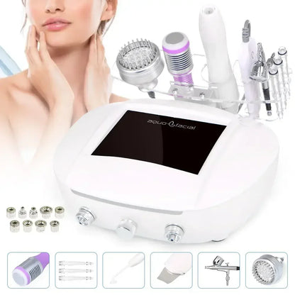 5-in-1 Ultrasonic Scrubber Photon Microdermabrasion Wrinkle Remover Skin Smoother Face Beauty Spray for Smooth Glowing Skin