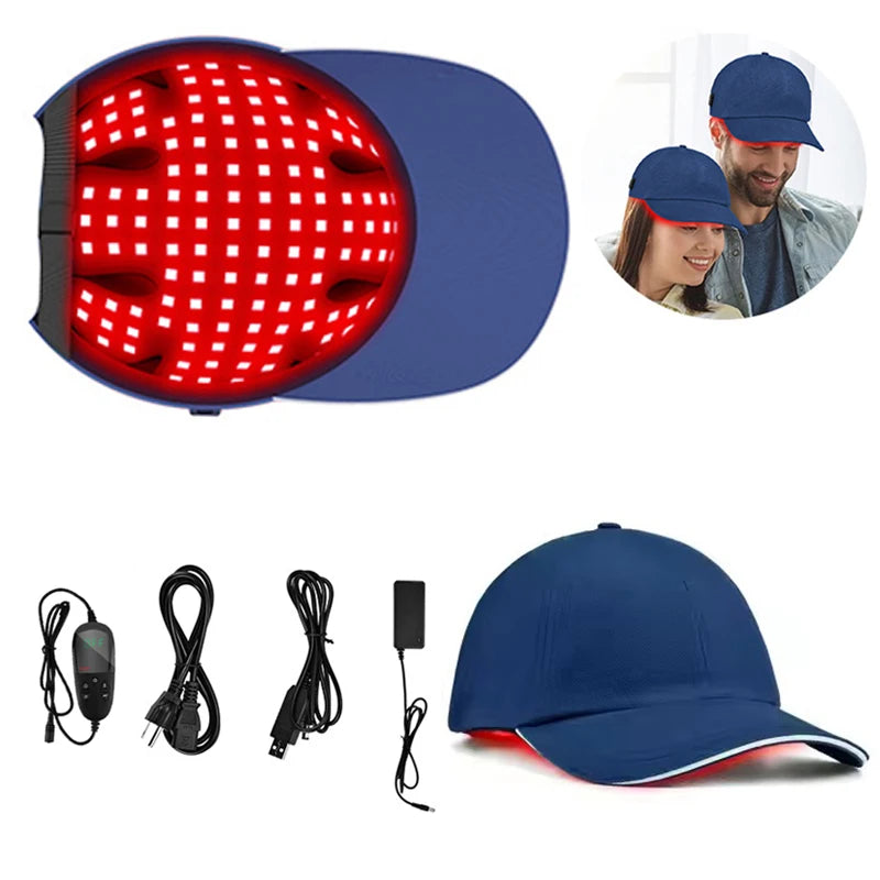 Infrared Hat 630nm 850nm 940nm Led Red Light Therapy Device Laser Treatment Machine Cap for Hair Loss Hair Regrowth Instrument