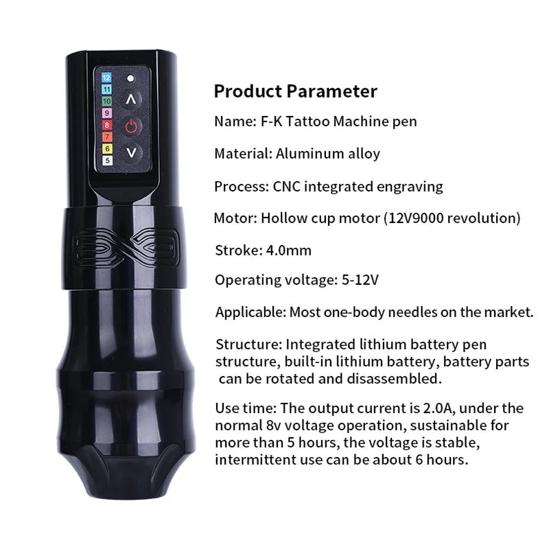 2024 New EXO Wireless Tattoo Machine Rotary Motor Device With Battery Permanent Professional Tattoo Pen machine for Body Art