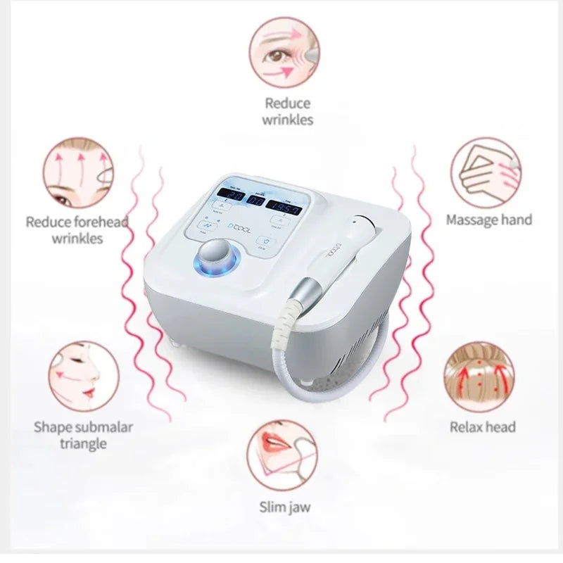 2025 NEW Dcool Portable Cool + Hot + EMS For Skin Tightening Anti Puffiness Facial Electroporation Machine Beauty Device