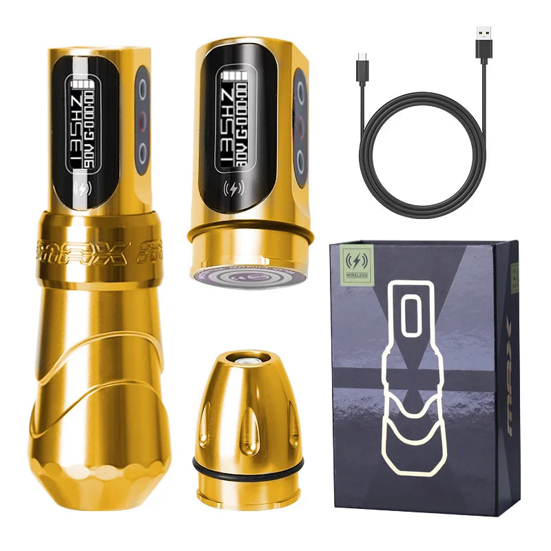 Wireless Tattoo Machines Professional Permanent Makeup Rotary Tattoo Pen LCD Display  Coreless Motor Tattoo Machine