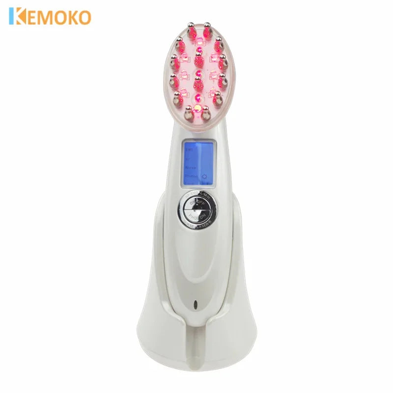 EMS Electric Laser Hair Growth Comb Infrared RF Vibration Massager Microcurrent Hair Care Loss Treatment Hair Regrowth