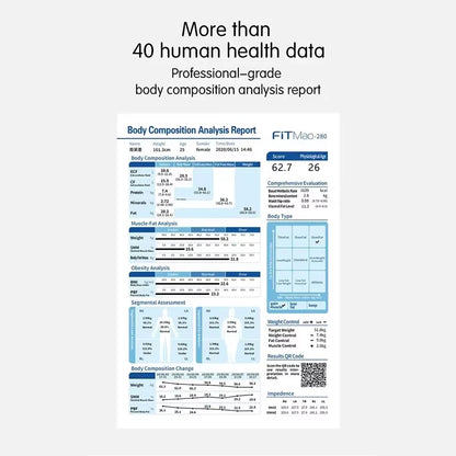 BMI Body Composition Analyzer Body Fat Scale Measurement Health Data Analysis Segmented Electrical Impedance Analysis Device