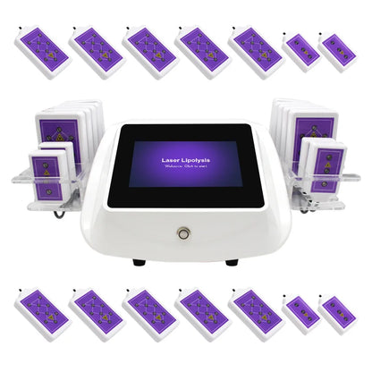 Professional Lipo Laser Red Light Physiotherapy System Shape Loss Fat  Lifting 635-650NM wavelength Abdomen Waist Legs FatBurner