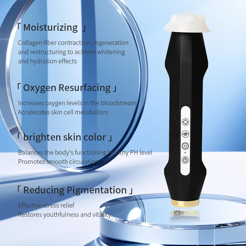 Facial CO2 Oxygen Bubble Pen Skin Care Beauty Meter Oxygen Balancing Device Home SPA Skin Care Tool