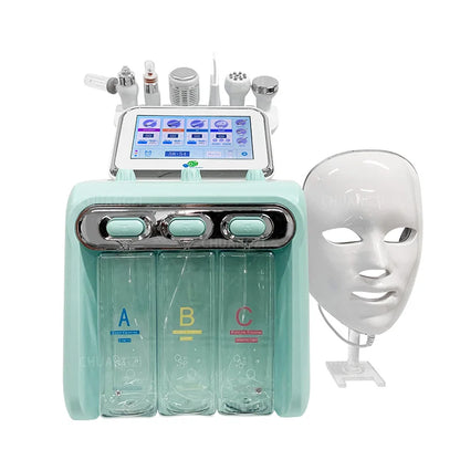 7-in-1 Hydra Skincare Beauty Machine H2o2 Small Bubble Exfoliation Cleansing Facial Care Machine