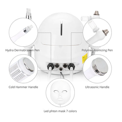 5 in 1 hydro facial machine Skin cleaning device anti aging Dead Skin Removal Skin Barrier Recovery small bubble Facial Machine