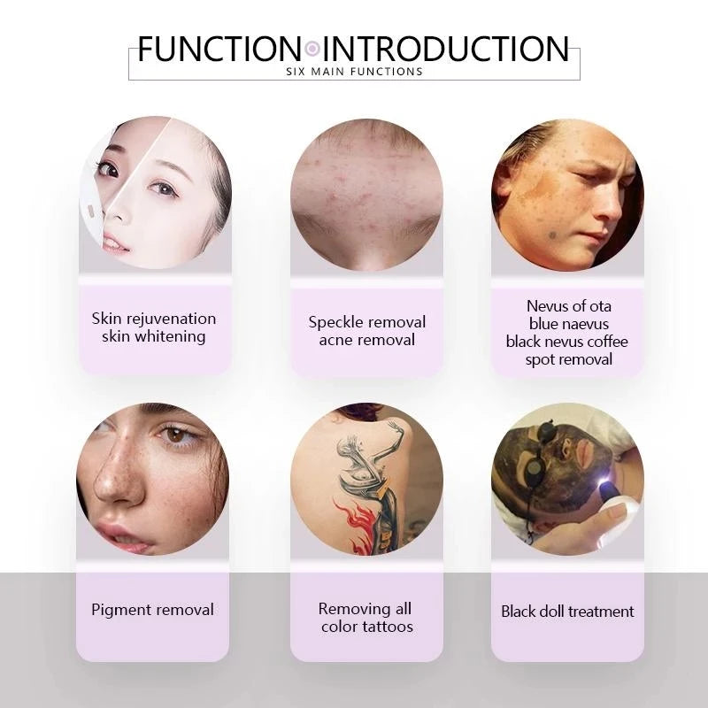 2024 2000W  Q Switch Nd Yag Laser Tattoo Removal Machine Pico Laser Remove Tattoo Picosecond Laser Tattoo Removal Machine