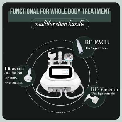 4 Max Cellulite Removal 3D Cavitation System 3 In 1 Skin Firm Vacuum Machine Facial Massager Body Shaping Male Massage Equipment