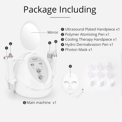 5 in 1 hydro facial machine Skin cleaning device anti aging Dead Skin Removal Skin Barrier Recovery small bubble Facial Machine