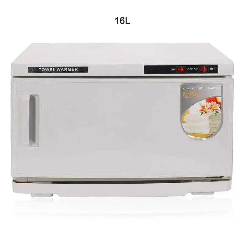 UV Sterilizer Large Capacity Towel Warmer Hot Towel Cabinet Facial Spa Massage Salon Hotel Gym Barber Sterilizer 16L 2 in 1