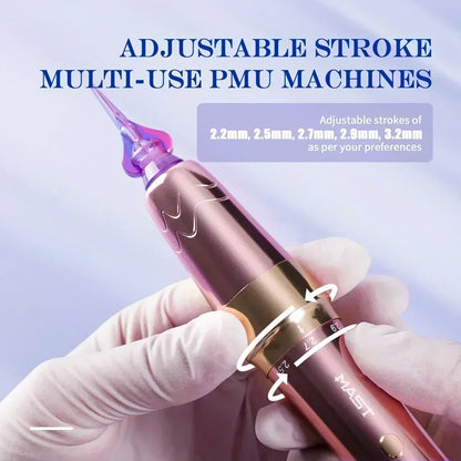 Mast P60 Permanent Makeup Machines 5 Strokes Wireless Tattoo Machine Eyebrow Lip PMU Pen Pro Artist Tattoo Supplies
