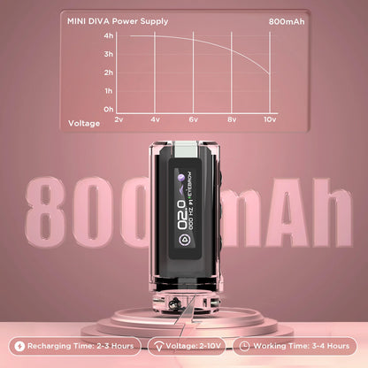 POPU MINI DIVA Permanent Makeup Wireless Battery Tattoo Pen Machine for PMU & SMP OLED Digital Display Power Pack