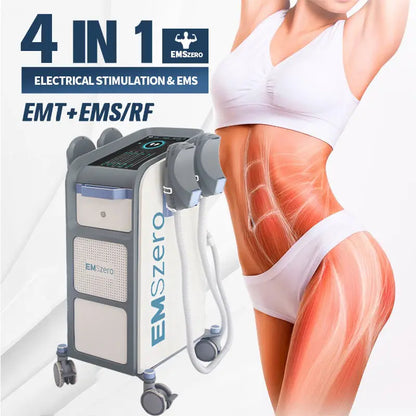 Hiemt Body Sculpt Machine DLS-EMSLIM Neo Power 6500W 4 Handle Pelvic Pad Optional Ems Muscle Stimulator Emszero