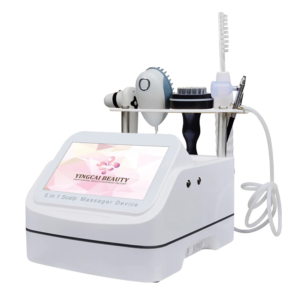 Silicone Scalp Massager Electric Brush for Hair Growth Red Light Therapy Hair and Scalp Analysis Machine