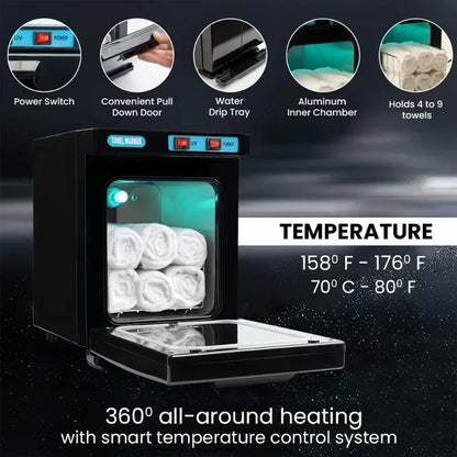 5L 2 in 1 Hot Towel Warmer UV Treated Hygienic Cabinet Home Bath Towel Warmer with Aluminum Chamber Hotel Disinfection Cabinet