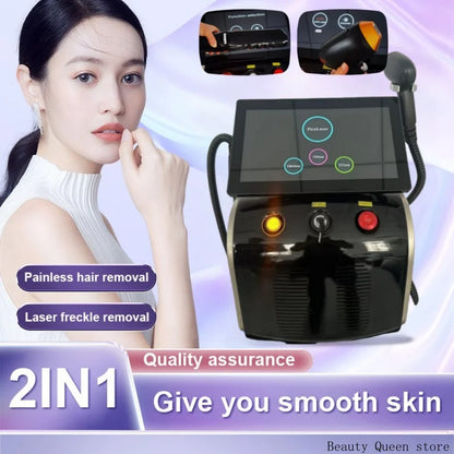 808 Diode Laser Hair Removal Device And Picosecond 2 in1 Ice Titanium Laser Body Hair Removal Machine Tattoo Removal Machine