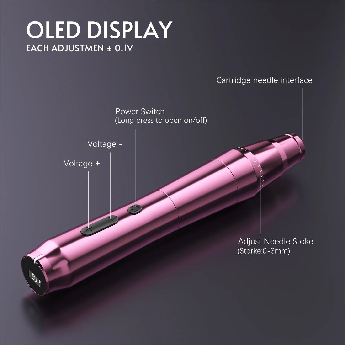 Biomaser TP010 Wireless Tattoo Machine SPMU Machine Kits Eyebrow Digital Permanent Makeup Dermografo Microneedling Machine Pen