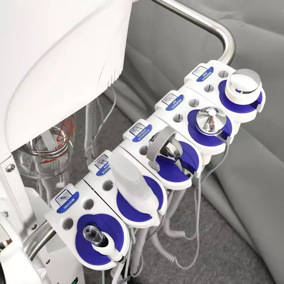 Top Beauty Products 10 in 1 Multifunctional Facial Beauty Machine Vacuum Facial Cleansing LED Magnifying Lamp Hot Steamer