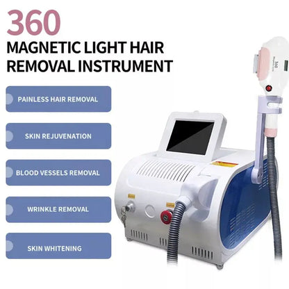 360 Magneto OPT IPL Hair Removal Machine Portable Permanent Epilator Skin Rejuvenation Elight IPL Laser Hair Removal Machine