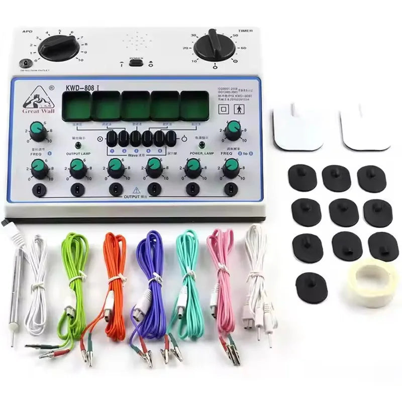 TENS Unit EMS Muscle Stimulator KWD808-I Nerve and Muscle Electro Acupuncture Therapy 6 Waveforms 6 Output EMS Massager